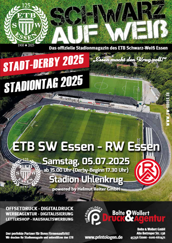Schwarz auf Weiß Saison Stadt-Derby 2025