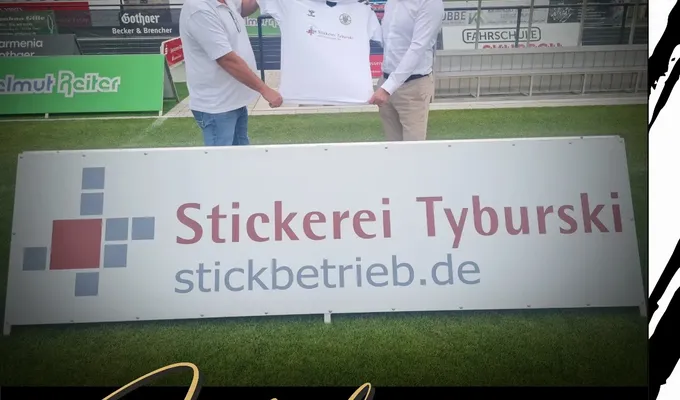 Die Stickerei Tyburski GmbH & Co. KG ist neuer Top-Sponsor