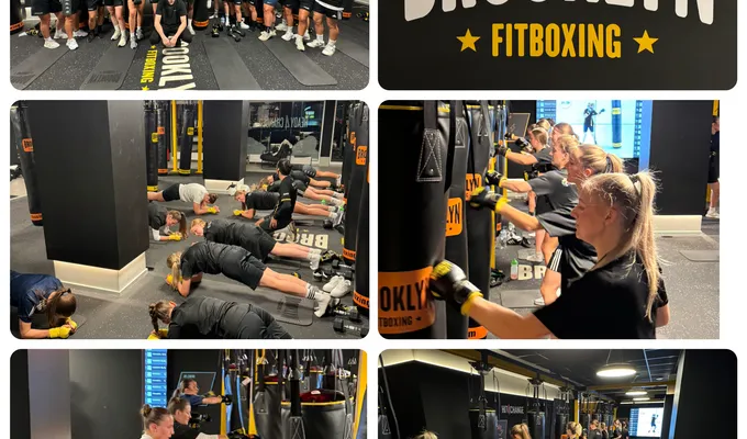 1. Frauen schlagen sich bei Brooklyn Fitboxing fit