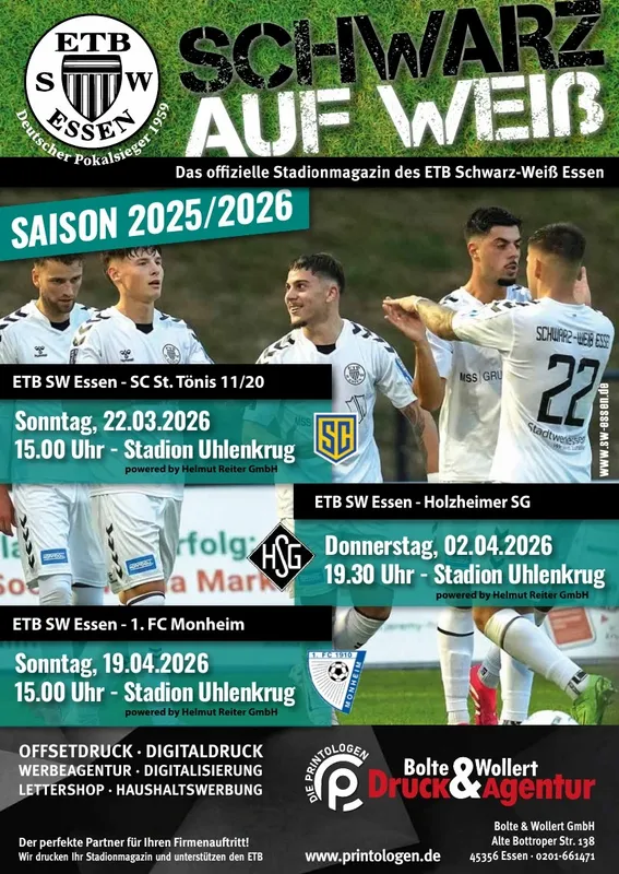 Schwarz auf Weiß Saison 25/26 Ausgabe 5