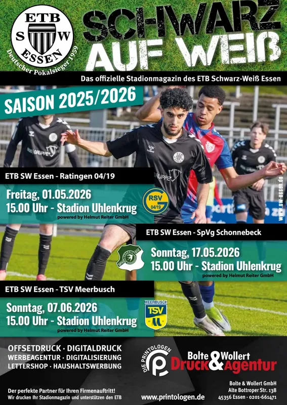 Schwarz auf Weiß Saison 25/26 Ausgabe 6