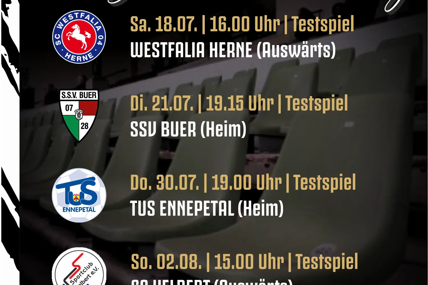 Testspiele 1. Mannschaft