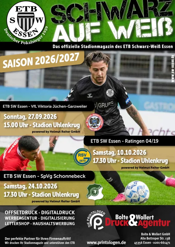 Schwarz auf Weiß Saison 26/27 Ausgabe 2
