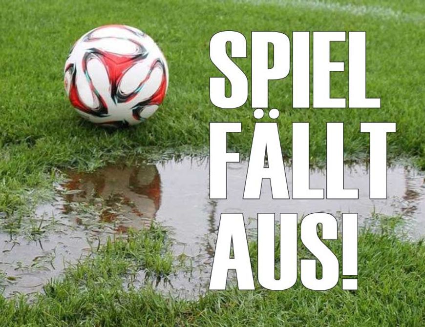 Das Spiel gegen FC Büderich 02 fällt aus