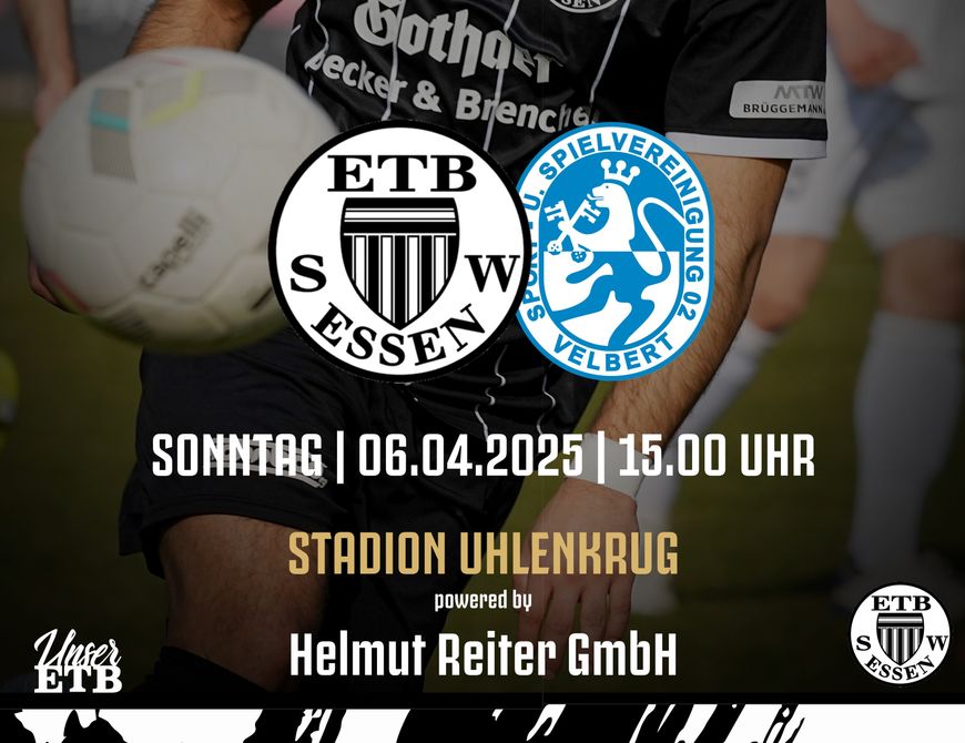 Unser ETB erwartet die SSVg Velbert zum Topspiel