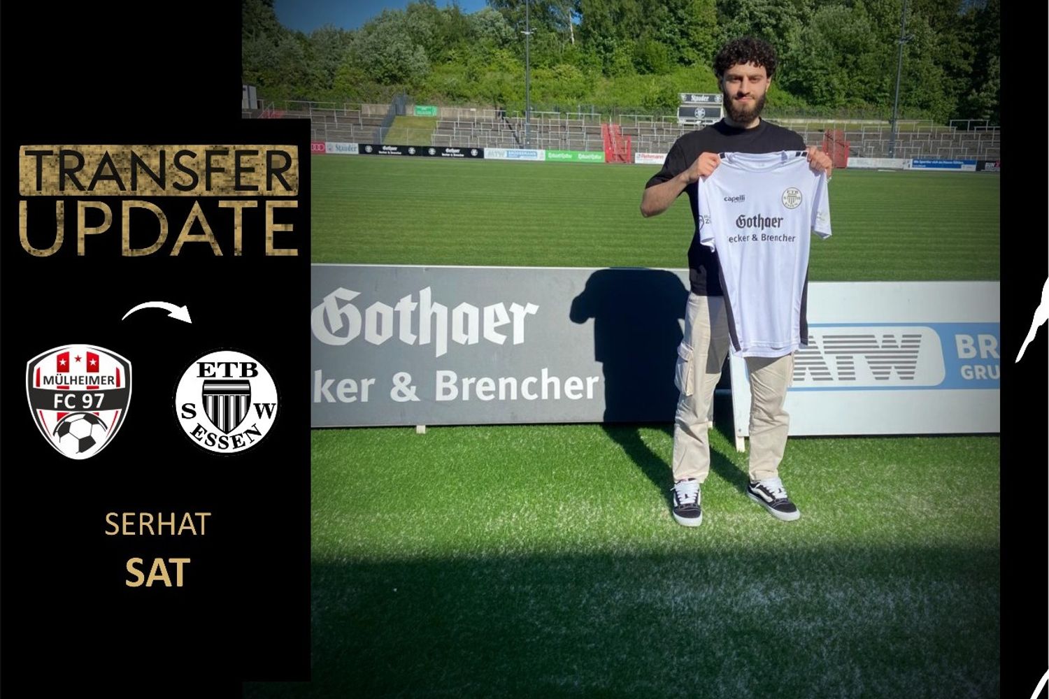 Mülheims Serhat Sat wird Schwarz-Weißer